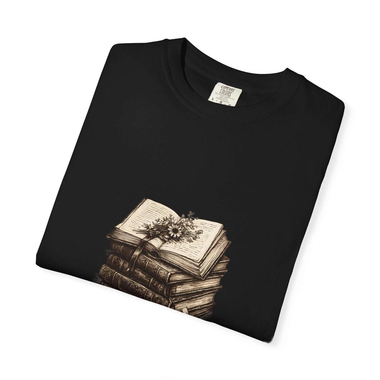 Antique Books & Dried Flowers Tee