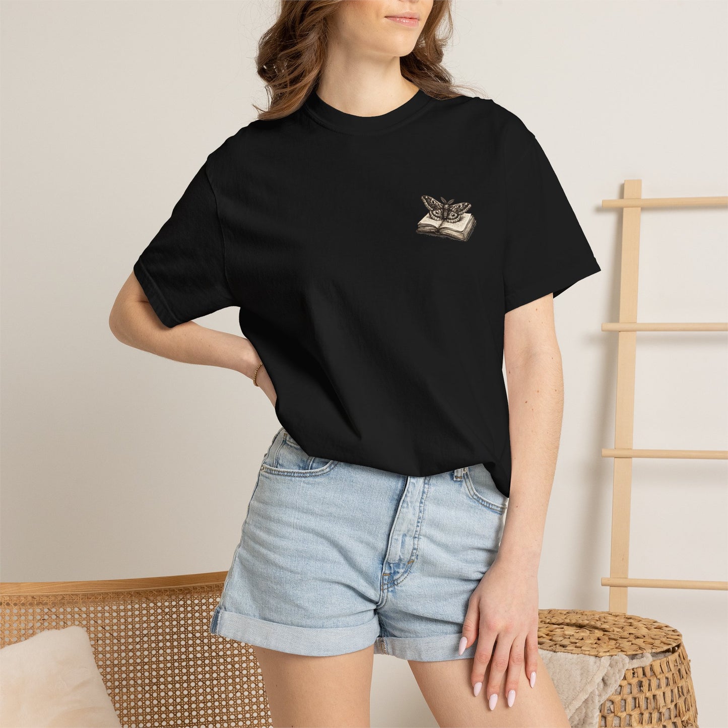 Moth & Book Tee